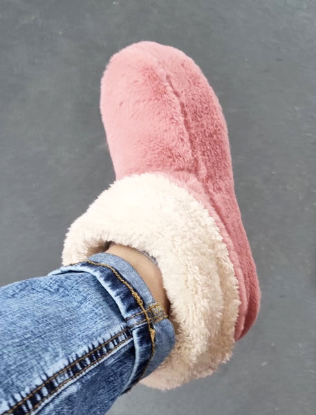 slippers booties pink jean