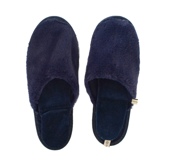 slipper slide on blue