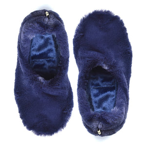 slipper cozy lavender blue