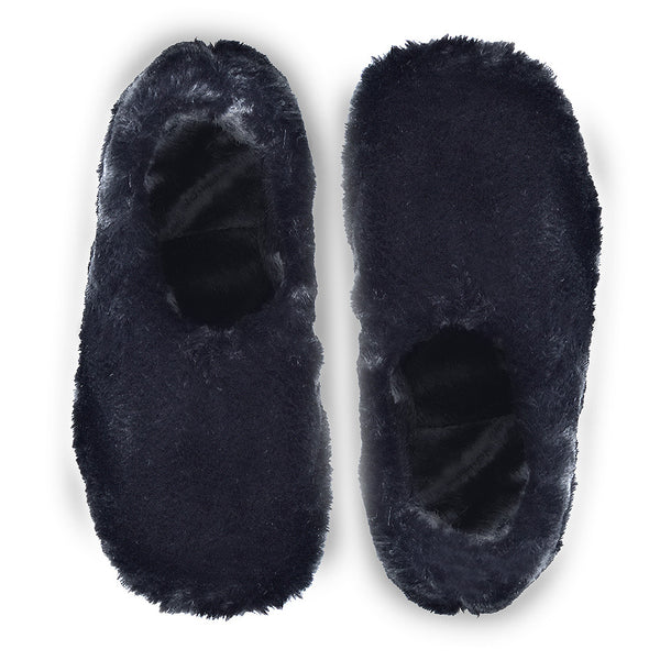 slipper black cozy 