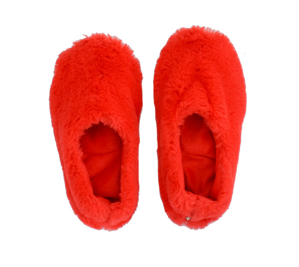 slipper red cozy warm