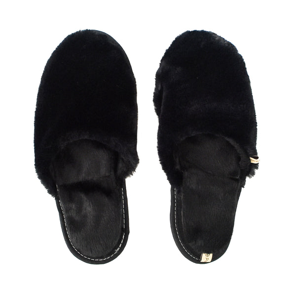 slipper slide on black 