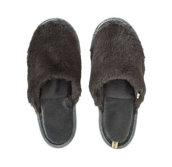 slipper slide on gray